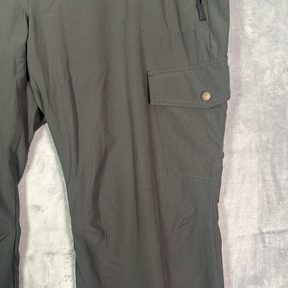 Eddie Bauer Charcoal Fleece Lined Cargo Pants Size 18 Short - Picture 4 of 13